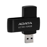 MEMORIA ADATA 64GB USB 3.2 UC310 NEGRO (DUAL USB)