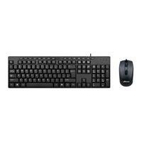 SKU: KB-1046 Kit Teclado y Mouse Alámbrico USB Techzone TZACCBA01 Negro