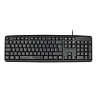 SKU: KB-704 Teclado Alámbrico USB Perfect Choice Resistente a Salpicaduras Negro