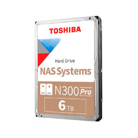 DD INTERNO 6TB NAS TOSHIBA N300 PRO/SATA 6.0 GBITS/3.5/CMR/7200 RPM/VELOCIDAD DE TRANSFERENCIA 281MBS/CACH 512