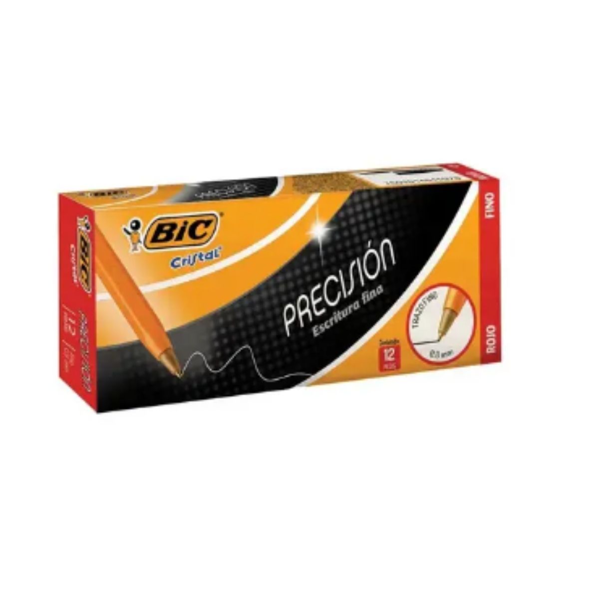 Bolígrafos Bic Fino Color Rojo Cj12